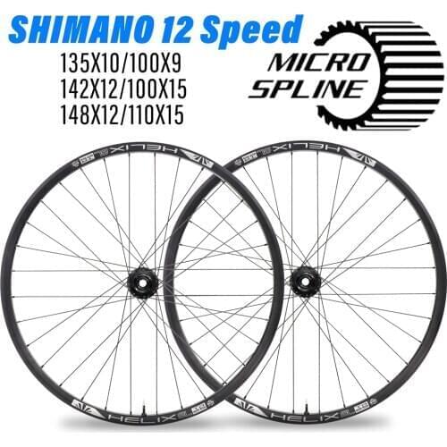 12 Speed MICRO SPLINE Hub XC Mountain Bike Wheelset BOOST 148MM XT M8100 M7100 32H 100/110x15MM 142/148x12mm 29er