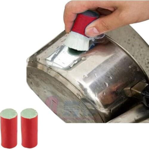 2pcs Magic Stain less steel cleaner pot rust brusher Metal cleaning magic wands Soften glass fiber Clean grease Direct +B A1-19