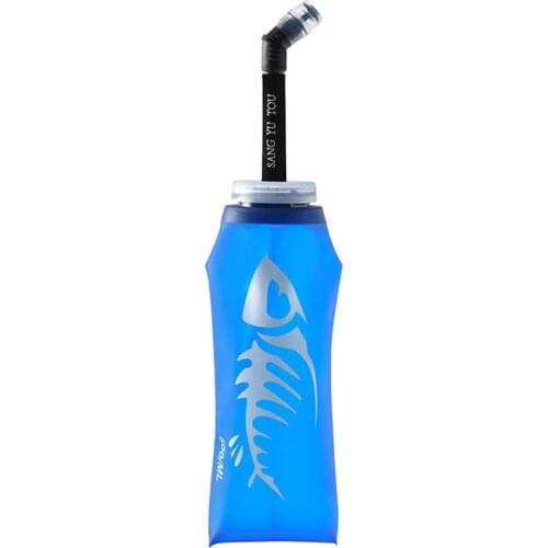 600ML Sports Soft Water Bottle For Travel Foldable Portable Silicone Water Cup Running Pot TPU Folding Flask Bottle For Running