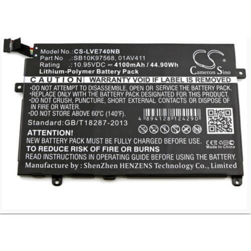 Cameron Sino 4100mAh battery for LENOVO Thinkpad E470 E470C E475 01AV411 01AV412 SB10K97568 SB10K97569