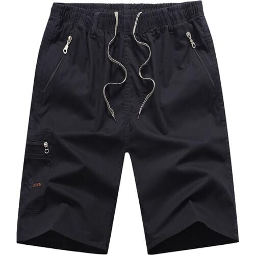 Free Shipping Male 100% Cotton Cargo Casual Shorts Sports Walk Beach Four-color Five-point Pants Factory OEM Foreign Order