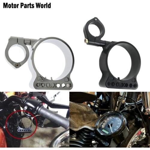 Motorcycle Side Mount Clamp Indicator Speedometer Relocation Bracket For Harley Sportster Iron XL883 Roadster Nightster Custom