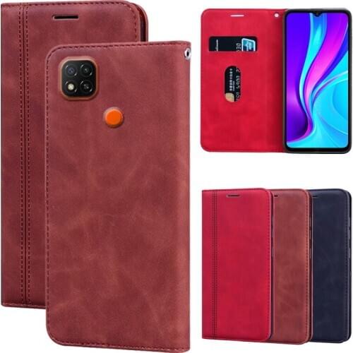 Phone Case For Xiaomi Redmi 9 India Cover Flip Leather Magnetic Funda Redmi 9C NFC чехол Case Wallet Stand Protector Shell Cover