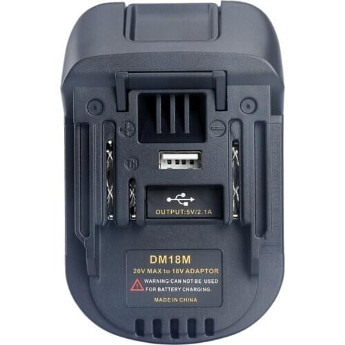HOT-20V To 18V Battery Conversion Dm18M Li-Ion Charger Tool Adapter For Milwaukee Makita Bl1830 Bl1850 Batteries