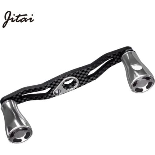 Jitai Baitcasting Reel Handle Carbon Fibre Aluminum Alloy Knob For Fishing Reel high qualityTackle Accessory Rocker