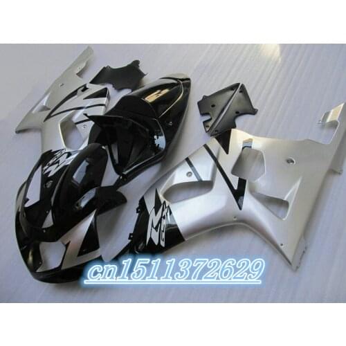 Dor-Fairing Set for A silver black GSXR600/750 01-03 01 03 GSXR600/750 01 03 01 02 03 GSXR750 02 K1 Plastic Kit for SUZUKI D