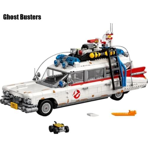 In Stock 2552pcs Ghost Busters 10274 Bricks Toys Ecto-1&2 Movie Car Building Blocks Diy Toy Brick Xmas Gifts 21108 Toys