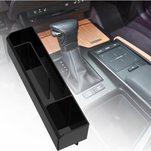 Storage Box Large Capacity with Charging Cable ABS Car Seat Crevice Storage Box for Car Stowing Tidying Interior Accessories