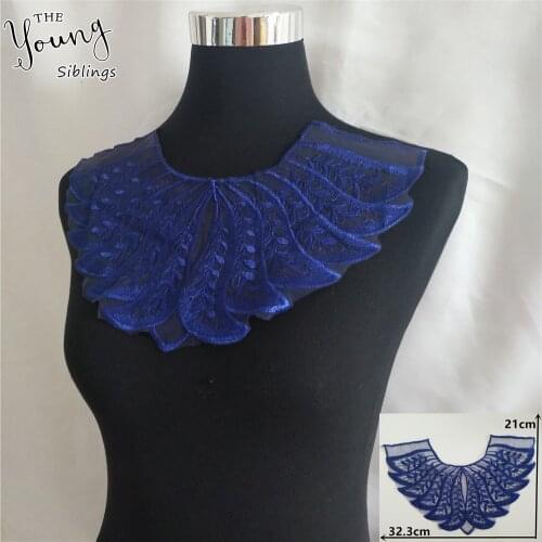 New arrive Lace Neckline Embroidery Tulle Decorate Lace Collar DIY Clothing Applique Fabric Sewing Craft supplies Accessories