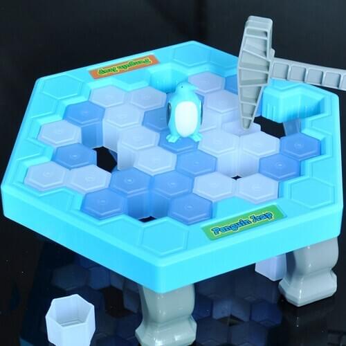 HOT Save Penguin Ice Kids Puzzle Desk Game Break Ice Hammer Trap Party Toy Toys for Children adult 20