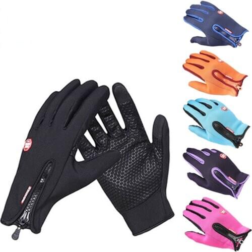 Touch Screen Motorcycle Gloves for Winter Moto Gloves Outdoor Sport Gloves Warm Women Man Anti-slip Waterproof Guantes Moto
