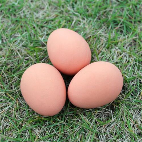 Bulk Set Of 6Pcs Bouncy Eggs Realistic Fake Rubber Bouncing Balls Pet Toy Prank Joke Toy