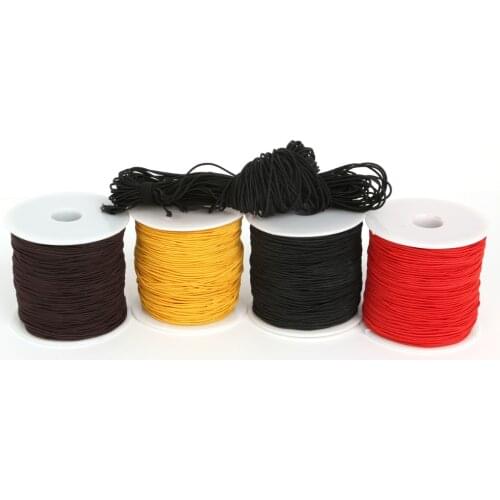 Dia 0.8/1.2/1.5mm Elastic Beading Cord Stretch Fabric Thread/String/Wire for Necklace Bracelet Jewelry Material Supply