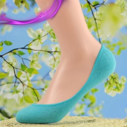 10pcs/lot summer cotton color Socks slippers lilac green red yellow Invisible short socks