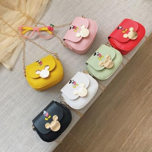 Disney Mickey New Childrens Messenger Bag Cartoon Cute Childrens Bags Girls Accessories Printed Shoulder Bag
