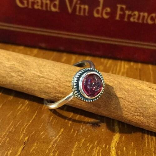 New Charming Red Crystal Finger Ring for Women Vintage Boho Knuckle Party Rings Gothic Punk Jewelry Gifts for Girls 2020