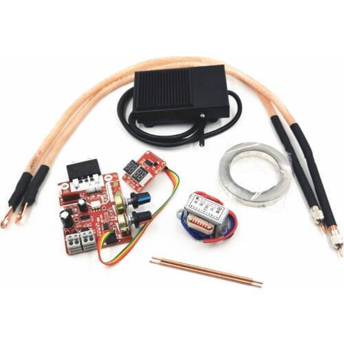 NY-D01 Battery Spot Welding Machine Digital Display Control Board 100A With Spot Welding Pen, 9V Transformer, Metal Foot Pedal