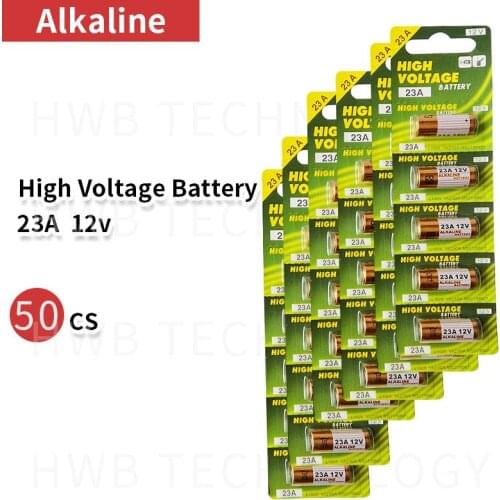Wholesale 50pcs/lot New 12V A23 23A Ultra Alkaline battery/alarm batteries Free Shipping
