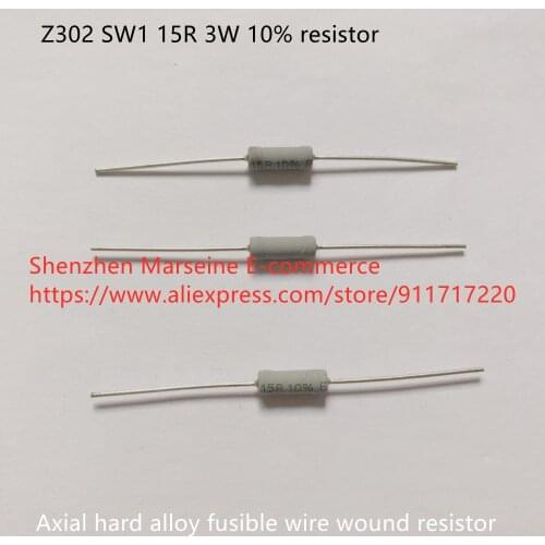 Original New 100% Z302 SW1 15R 3W 10% axial hard alloy fusible wire wound resistor (Inductor)