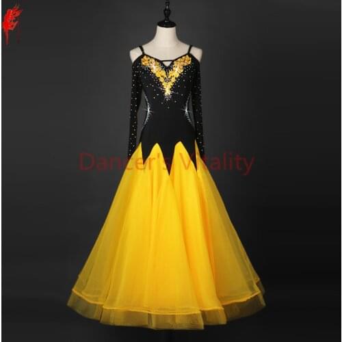 Ballroom dance dress girls latin skirt sleeves clothing Salsa Rumba Samba Cha Vestido belly dance Diamonds Print skirt Costume