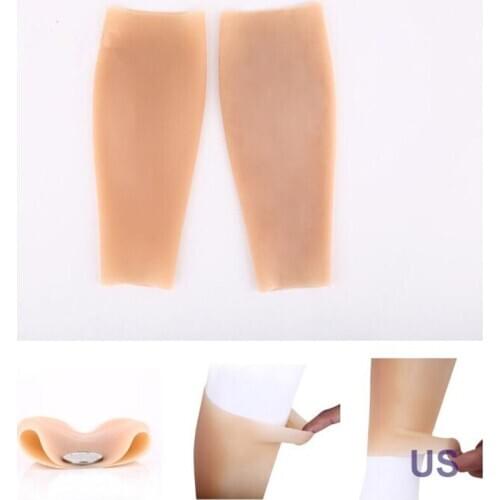 Full Silicone Shins Padded Enhancer Body Shaper Cover The Scar 510g/pair