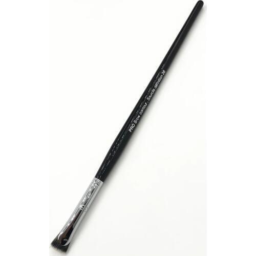 Professional Eyebrow Contour Makeup Brush Soft Goat Hair Long Handle #36 Small Flat Eyelash Mascara Fan Brush Cosmetic Tool