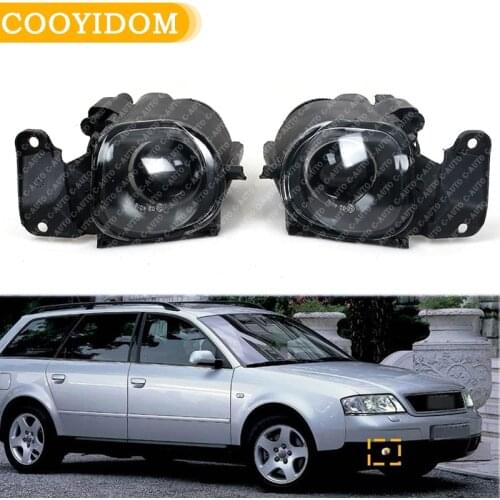 Car Front Fog Lamp Fog Light With Convex Lens auto For Audi A6 Avant C5 4B S6 Sedan 1997 1998 1999 2000 2001 Car-styling