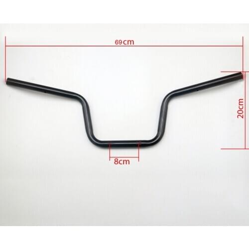 Silver handlebar Motorcycle Modified handlebar for monkey bike small monkey motorcycle