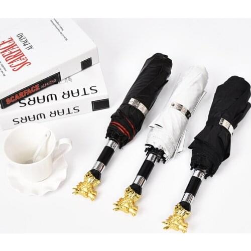 Folding luxury umbrella large fashion outdoor uv protection windproof adult business umbrella guarda chuva Rain Gear BD50UU