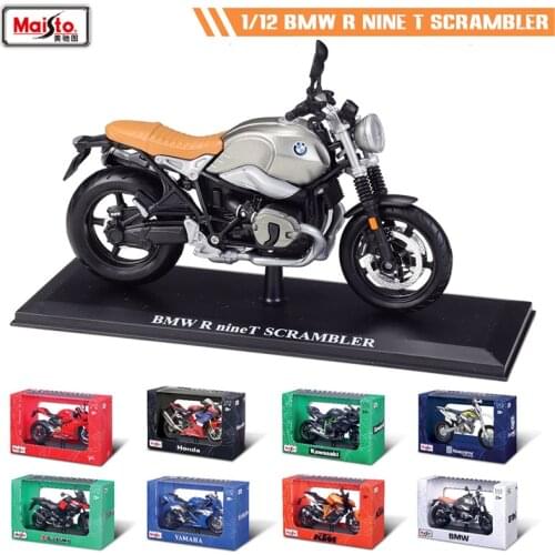 Maisto 1:12 new style With base BMW R Nine T Scrambler original authorized simulation alloy motorcycle model toy car Collecting