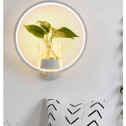 Modern Led Wall Lights Nordic Creative Living Room Restaurant Wall lamp for Home Lighting Deco Bedside Lamp Plant Wall Sconces