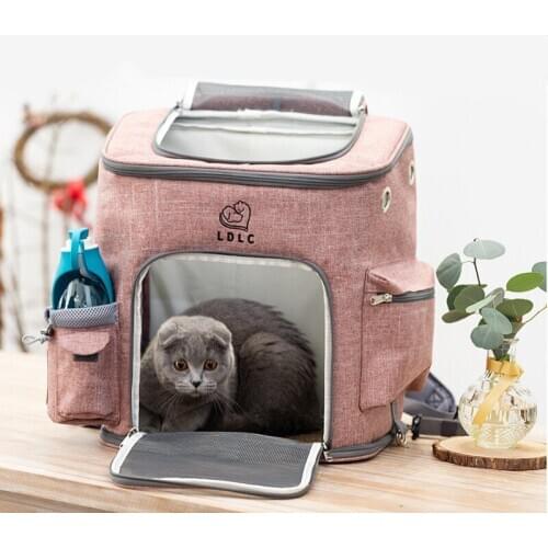 Fashion Portable Carrier Bags Cat Mesh Carrier Backpack Breathable Pet Bag Outdoor Dogs Comfort Carrier for Small Medium Dog