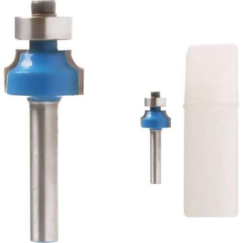 1pc 1/4" Shank 1/4" Radius Blue Round Over Router Bit For Woodworking Cutter Tool