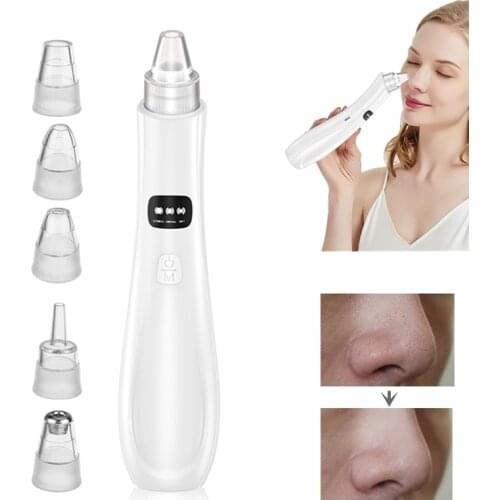 Blackhead Remover Pore Vacuum Cleaner Pimple Whitehead Acne Removal Extractor Suction Power and 4 Porbes Beauty Skin Care Device