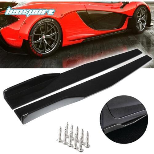 Tuning car universal Side Skirt Extension Rocker Splitters Winglet Wings Canard Diffuser