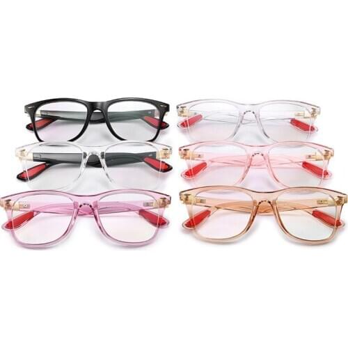 Vintage Clear Optical Glasses Frame Women Men TR90 Clear Lens Eyeglasses Trendy Transparent Eyewear Frames Sports Point Glasses