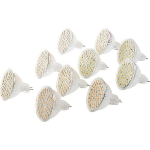 10 x MR16 GU 5.3 60 SMD LED Bulb Light Spot Light 3W Warm White ENERGY SAVING