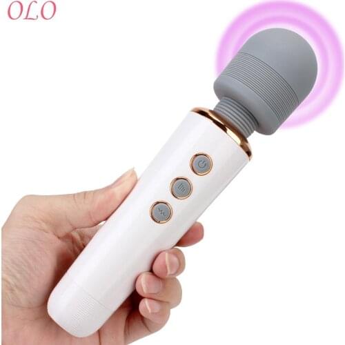20 Modes Vibrating Dildo AV Stick Vibrators Adult Sex Toys for Woman Clitoris Stimulator Magic Wand Vibrators G Spot Massager