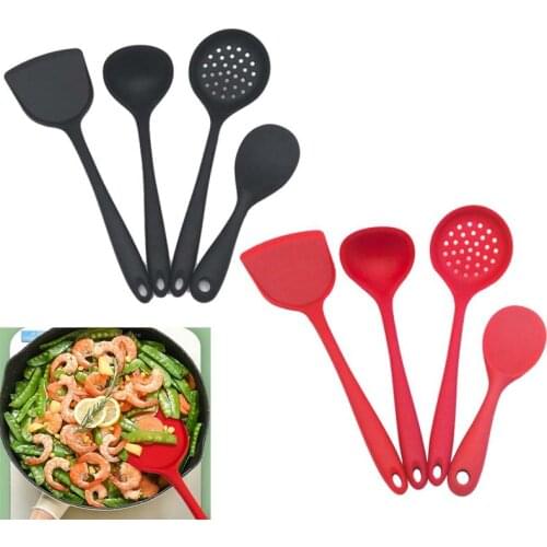 4 pc/Set Silicone High And Low Temperature Resistant Non stick Cookware Cookware Kitchen Cooking Tool Set Kitchen Tool