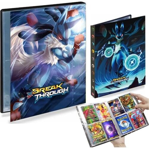 4 Pocket 240 Card Pokemon Album Book Anime Playing Game Card Collection Holder Binder Trainer Livre Pokémon Folder Kids Gift