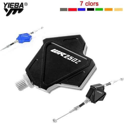 For Yamaha WR250Z WR 250 Z With Logo Motorcycle Accessories CNC Aluminum Stunt Clutch Levers Easy Pull Cable System Motocross