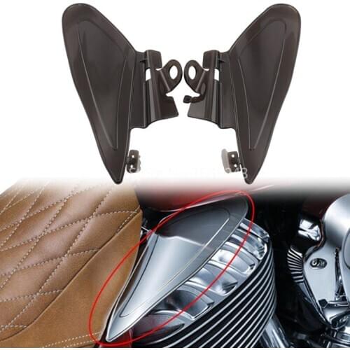 Motorcycle Side Reflective Saddle Heat Shields Air Deflector Somke For Indian Chieftain Roadmaster Chief 2014-2018