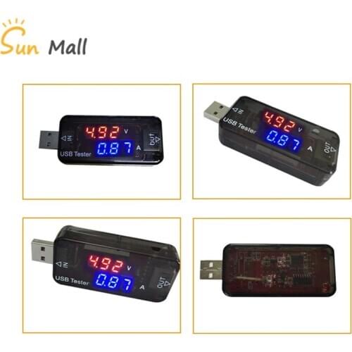 1PC 3Bit USB Digital Power Meter Tester 5A battery capacity tester Current Voltage Monitor DC3.3V-30V Voltage Power Meter Test