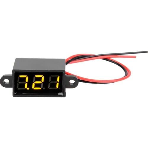 Digital Voltmeter 0.28inch Two Wire DC 3.0-30V LED Display Voltage Meter Waterproof Voltage Tester