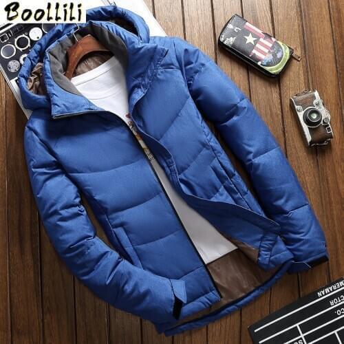 Good Quality White Duck Down Jacket Men Warm Hooded Mens Winter Parkas Thick Mens Jackets Down Coat Casaco Masculino
