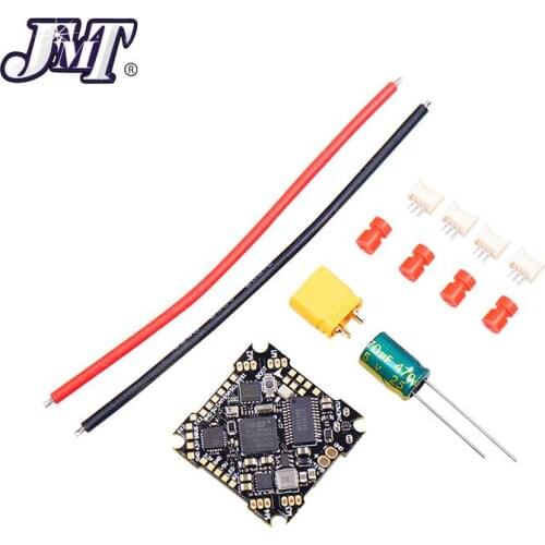 JMT 25.5X25.5mm JHEMCU GHF412AIO 2-4S MPU6000 F411 Flight Controller BLHELIS 12A 4in1 ESC AIO for RC FPV Toothpick Drones
