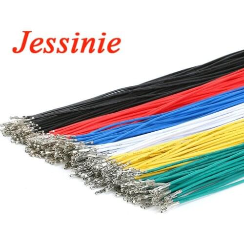 50pcs/lot Dupont Cable 2.54 Jumper Wire Connector Single Head Spring Electronic Wire Female Dupont Line 25cm 250MM 1P