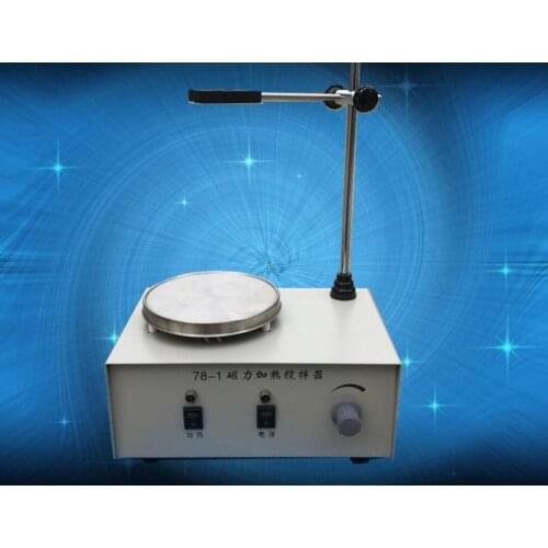 Lab Heating Dual Control Mixer Plate Magnetic Stirrer No Noise/Vibration Fuses Protection