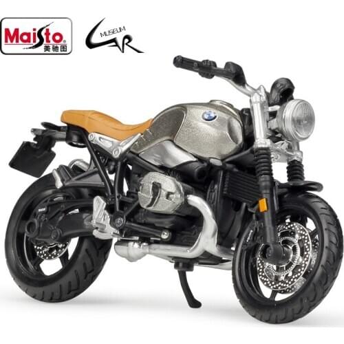 Maisto 1:18 BMW R Nine T Scrambler Model Car Simulation Alloy Motorcycle Metal Toy Car Childrens Toy Gift Collection