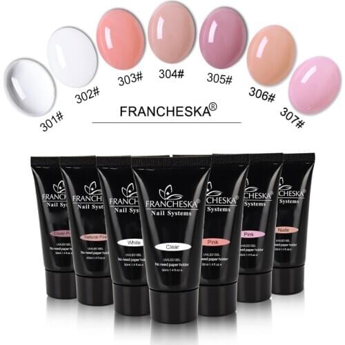 Nail-Polish Builder-Tips Quick-Extension Gel Crystal-Gel Clear Pink Enhancement Model Phototherapy UV Glue 30ml 7colors TSLM2